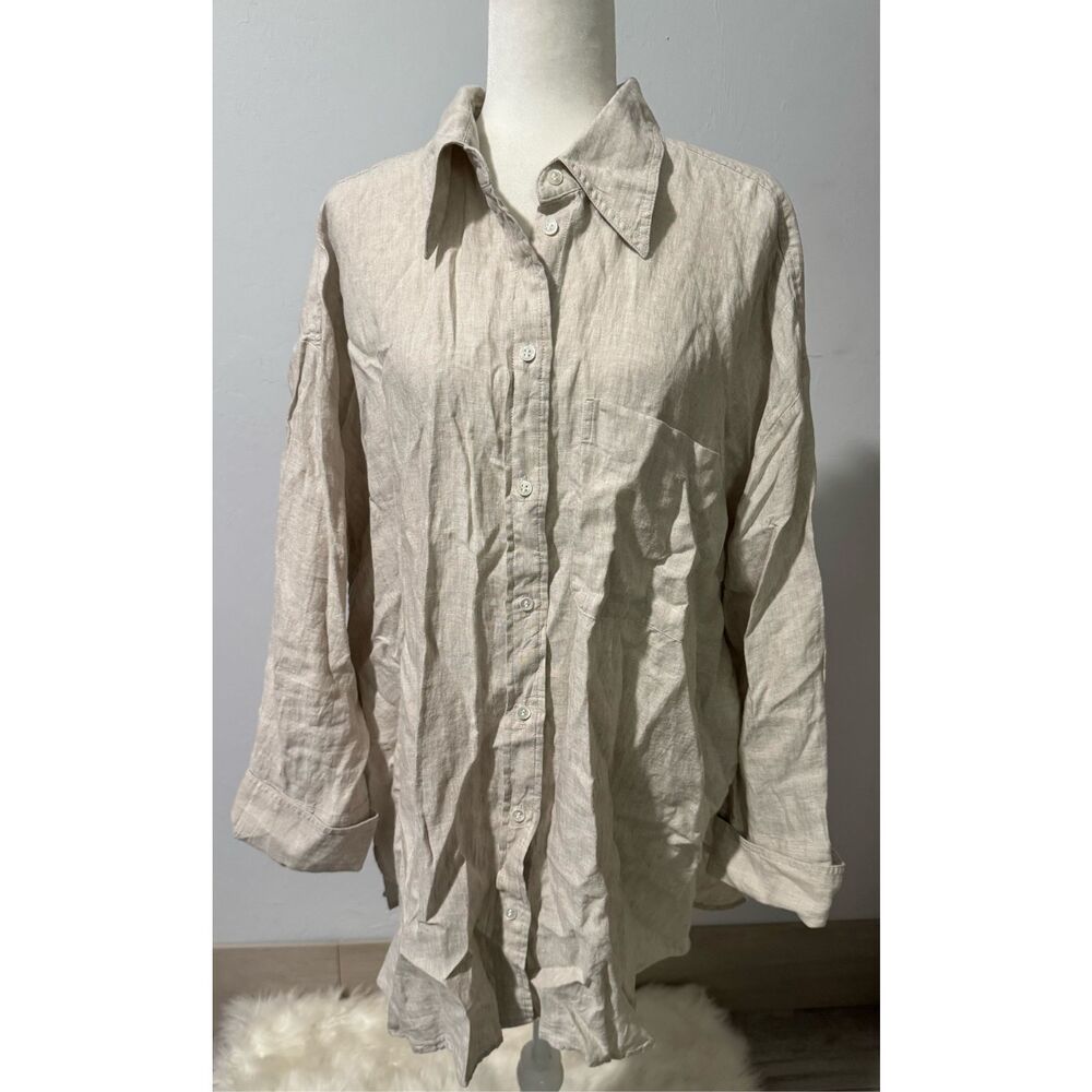 Banana Republic Linen button front shirt XXL